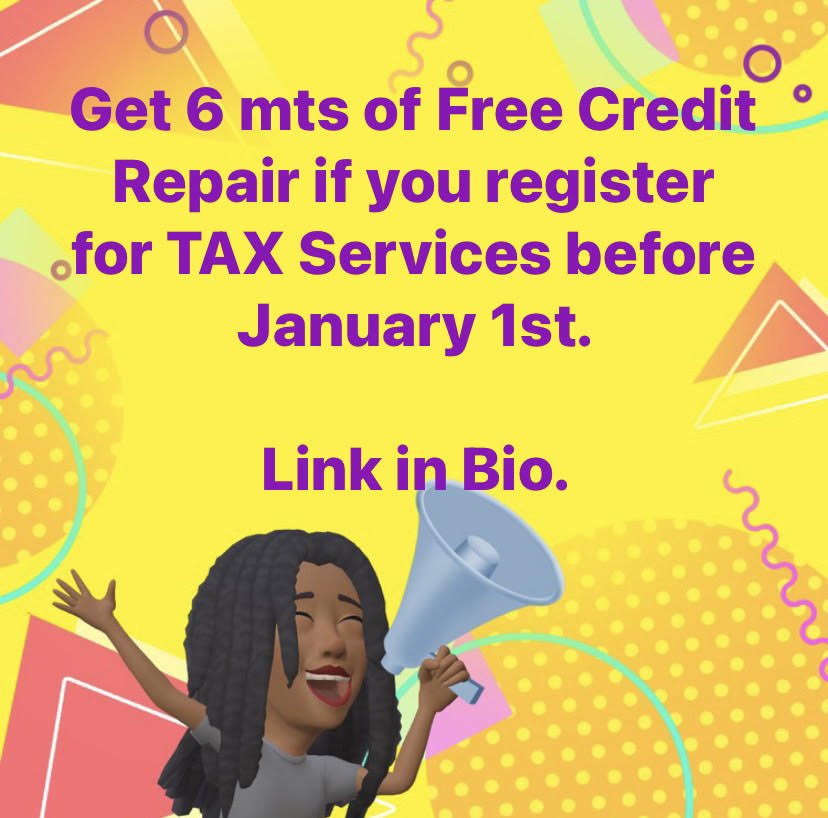 Want Free Credit Repair? Report to my IG post ASAP! - Pretty Credit Inc